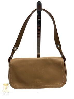 Salvatore Ferragamo Tan Leather Shoulder Bag
